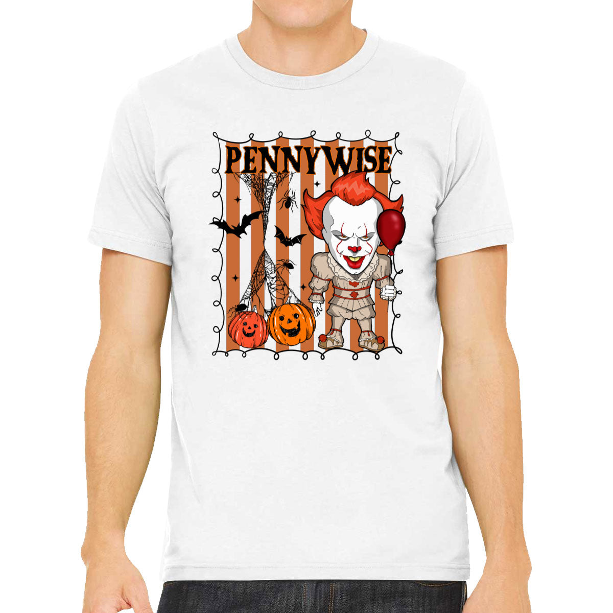 Pennywise Horror Movie Character Halloween Men's T-shirt