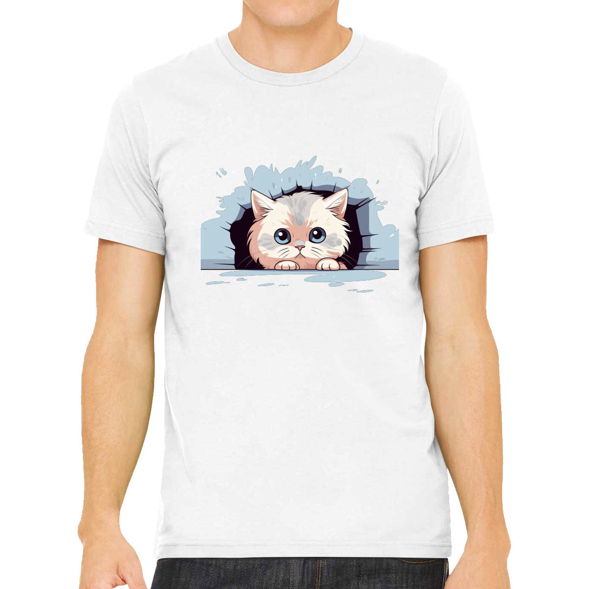 Cute Persian Cat Men's T-shirt