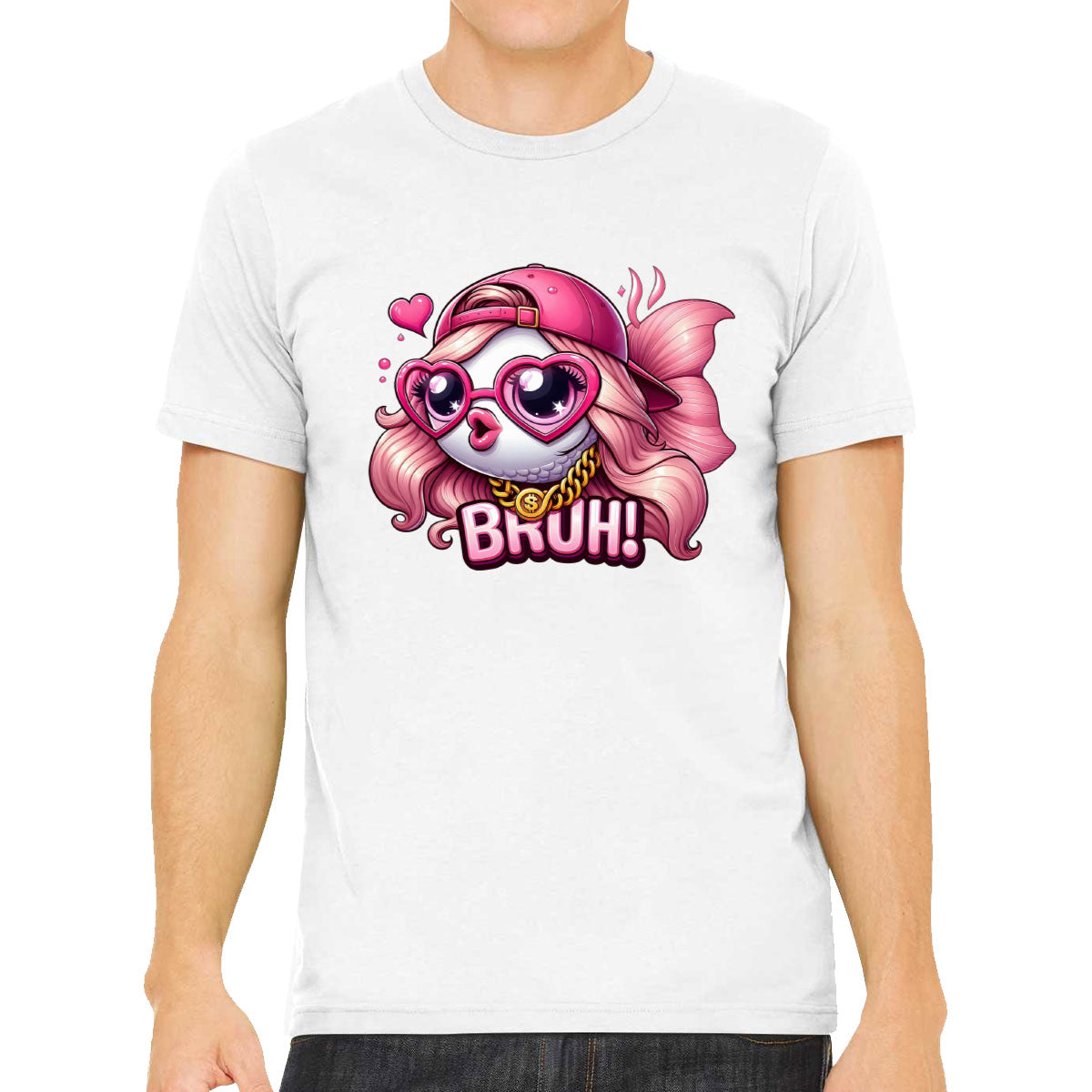 Pink Bass Fishing Men's T-shirt