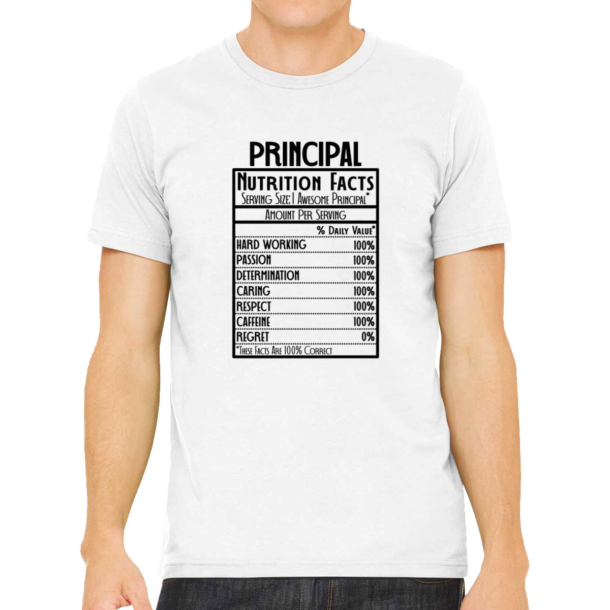 Principal Nutrition Facts Men's T-shirt