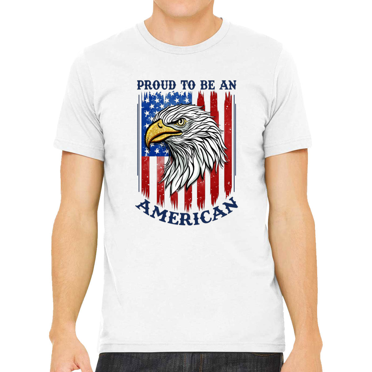 Proud To Be An American Patriotic Men's T-shirt