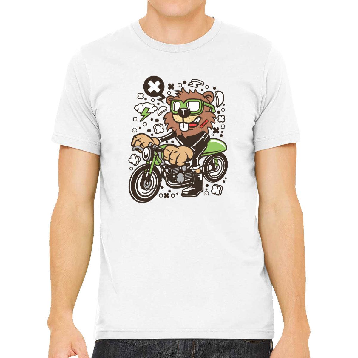 Racer Beaver Men's T-shirt