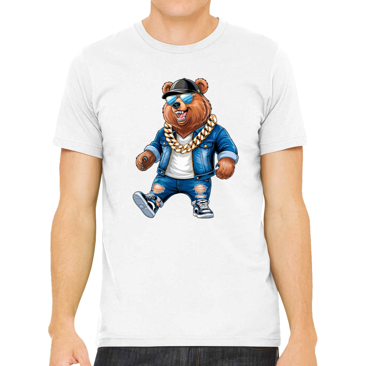 Cool Rapper Bear Men's T-shirt