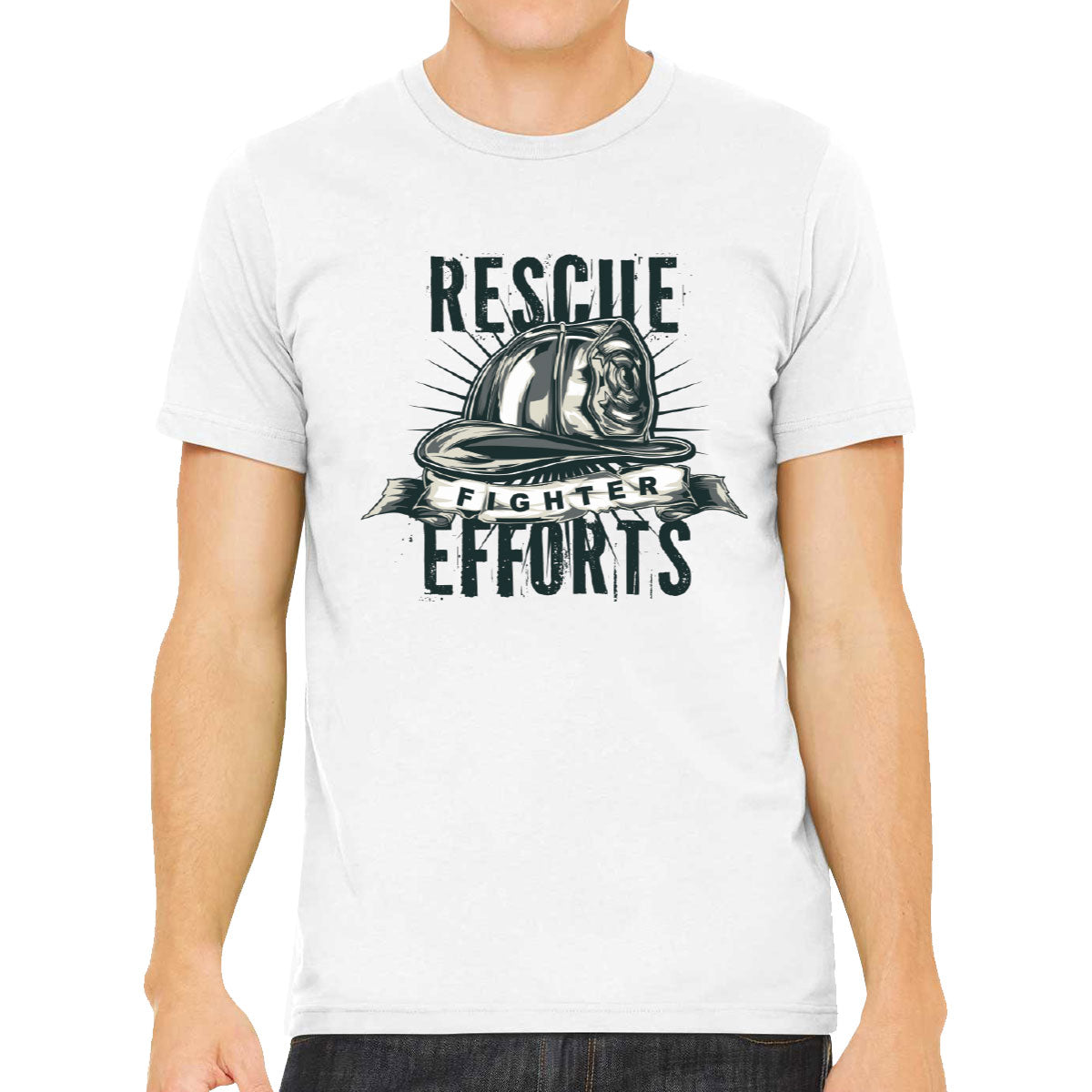 Rescue Fighter Efforts Firefighter Men's T-shirt