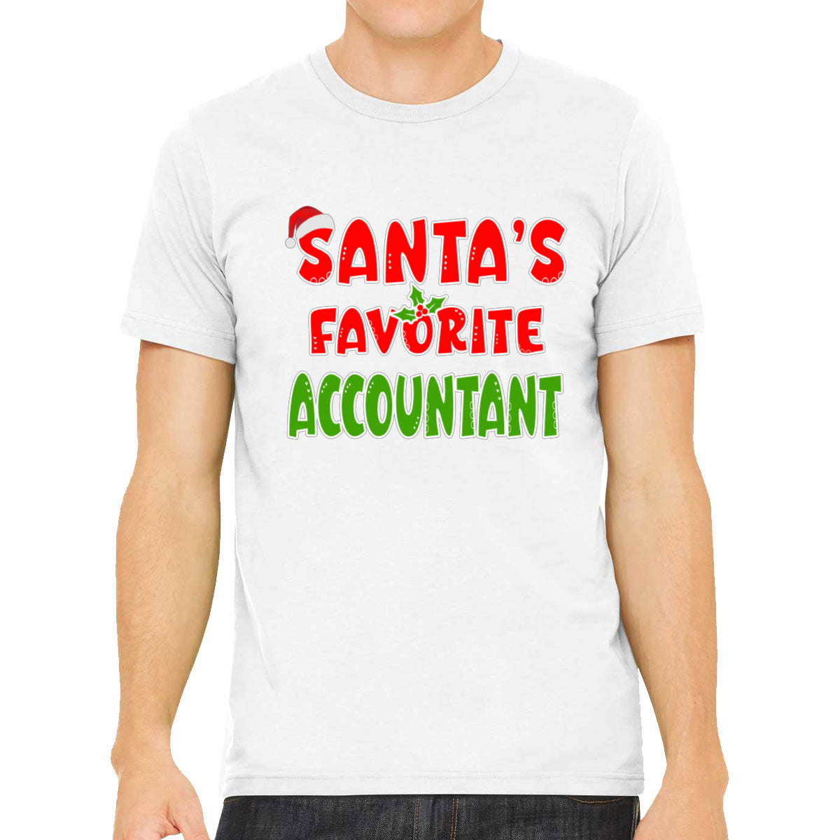 Santa's Favorite Accountant Men's T-shirt