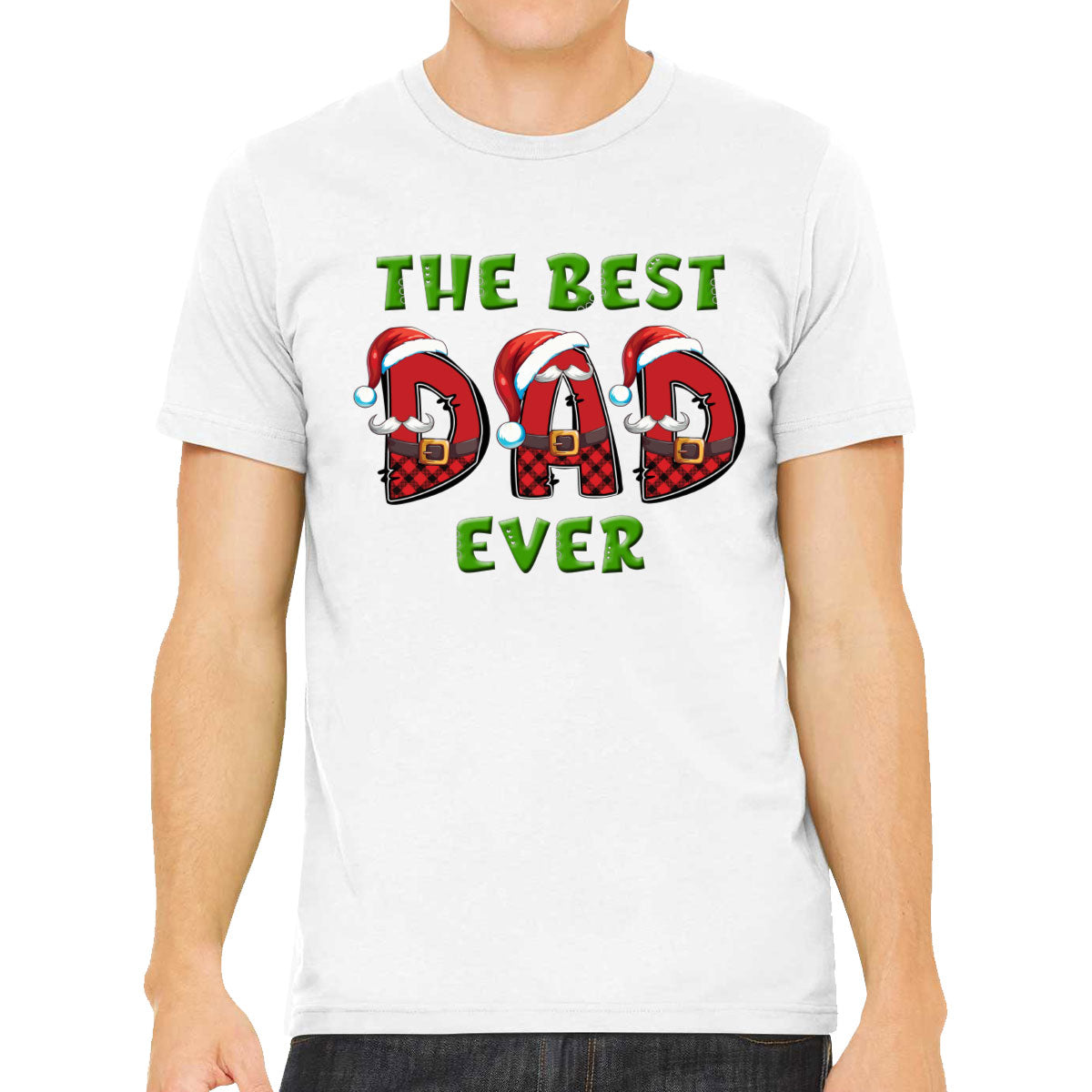 Best Dad Ever Christmas Santa Men's T-shirt