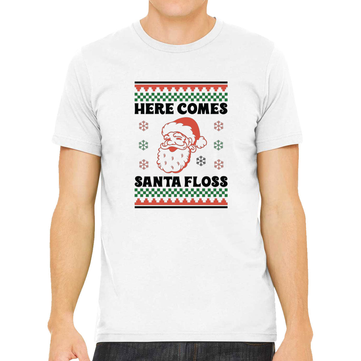Here Comes Santa Floss Men's T-shirt
