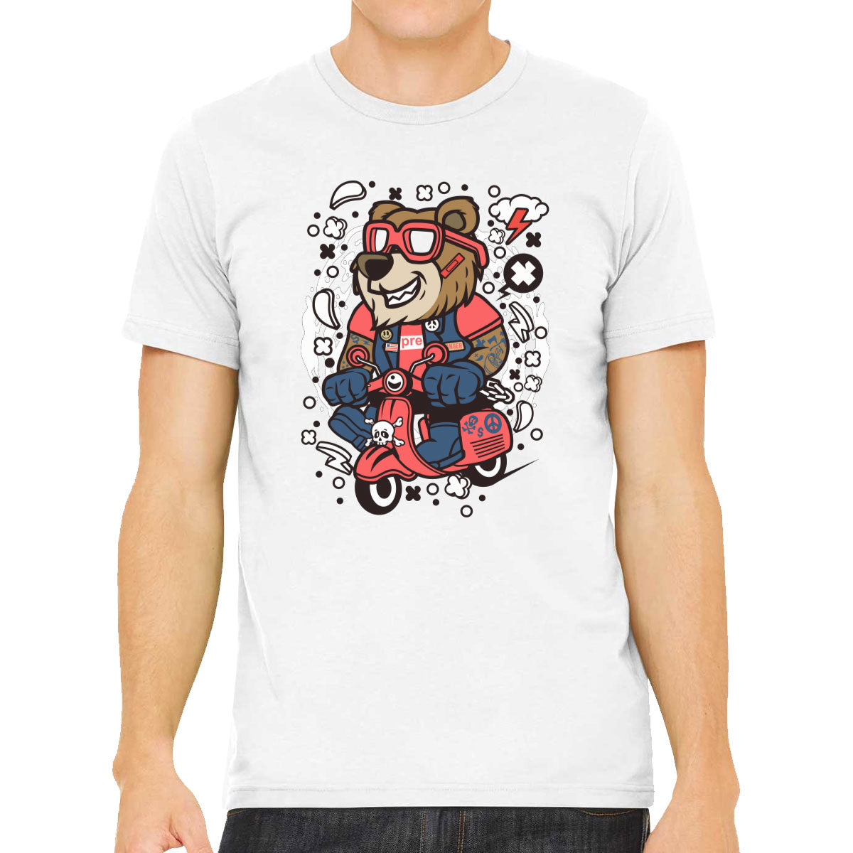 Scooter Bear Men's T-shirt