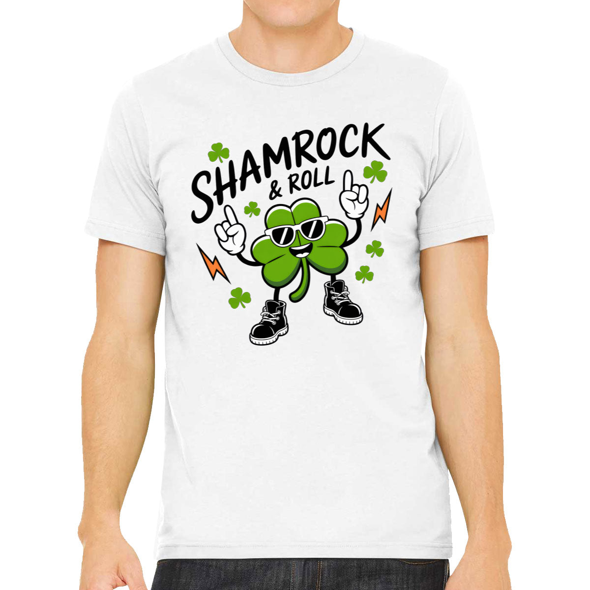 Shamrock And Roll St. Patrick's Day Men's T-shirt