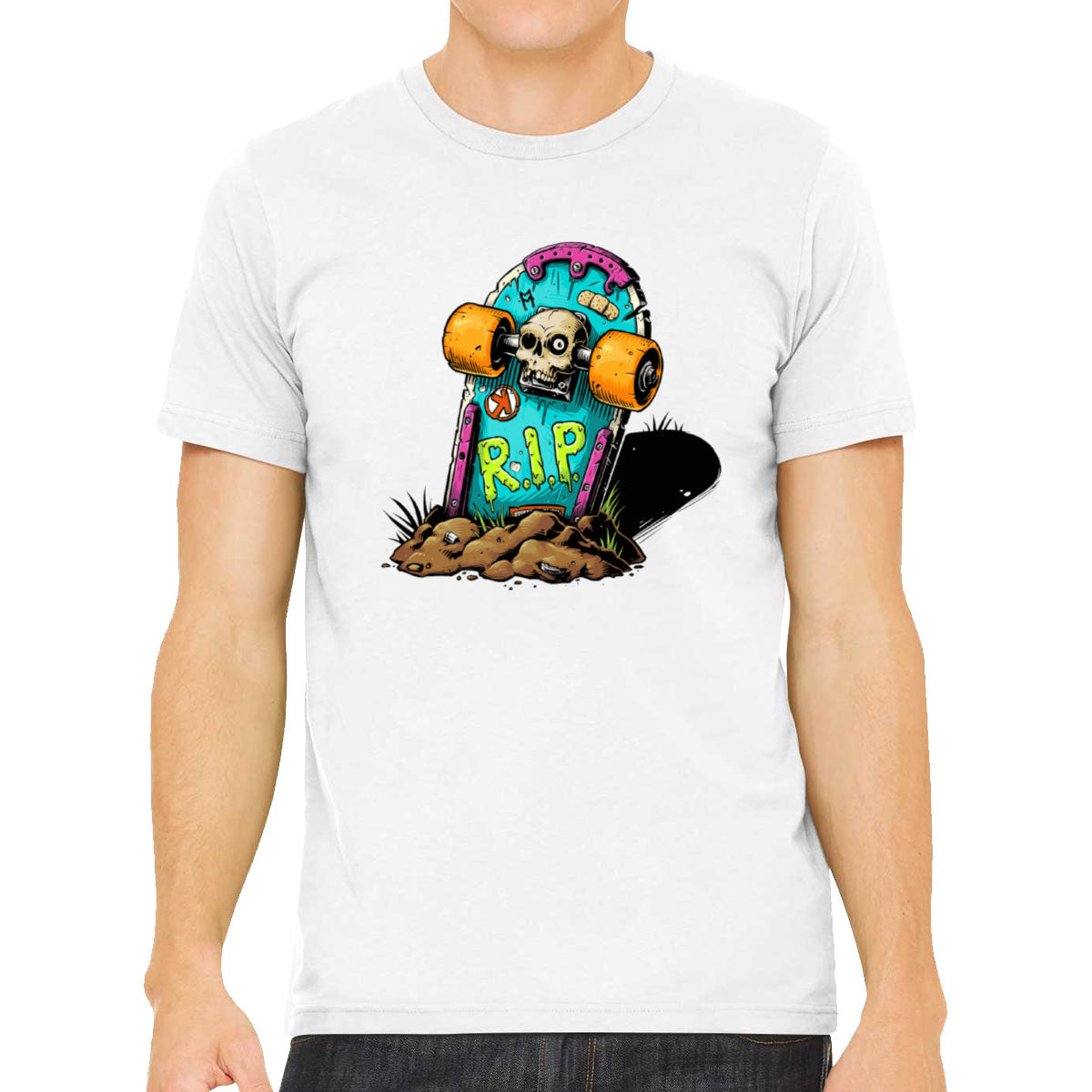 Skateboard Graveyard RIP Men's T-shirt