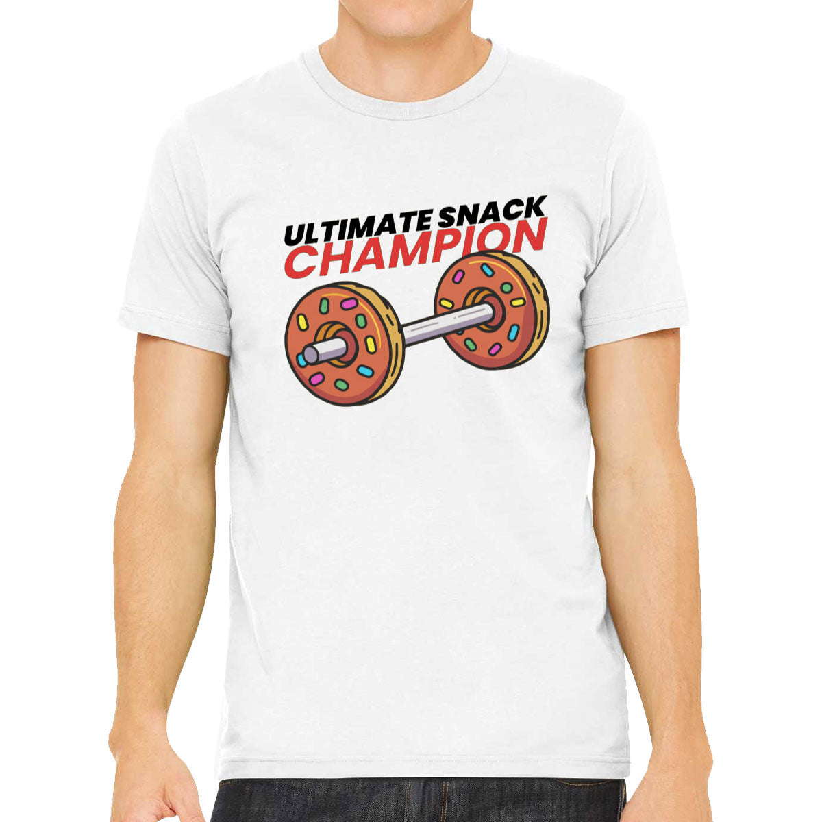 Ultimate Snack Champion Donut Gym Fitness Men's T-shirt