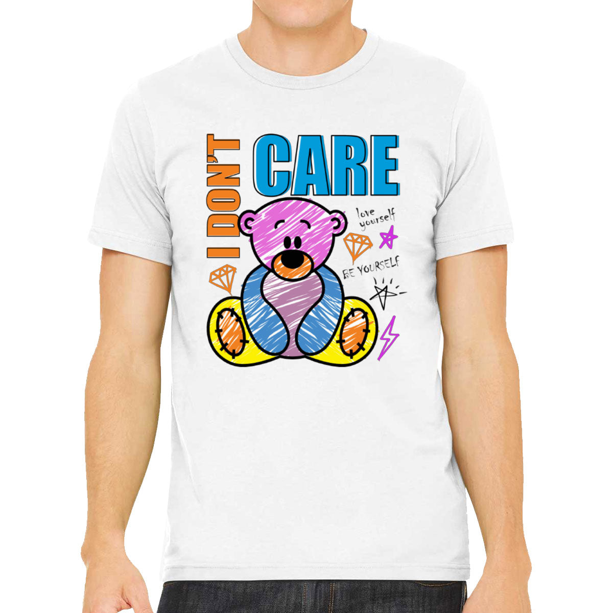 Teddy Bear I Don't Care Men's T-shirt