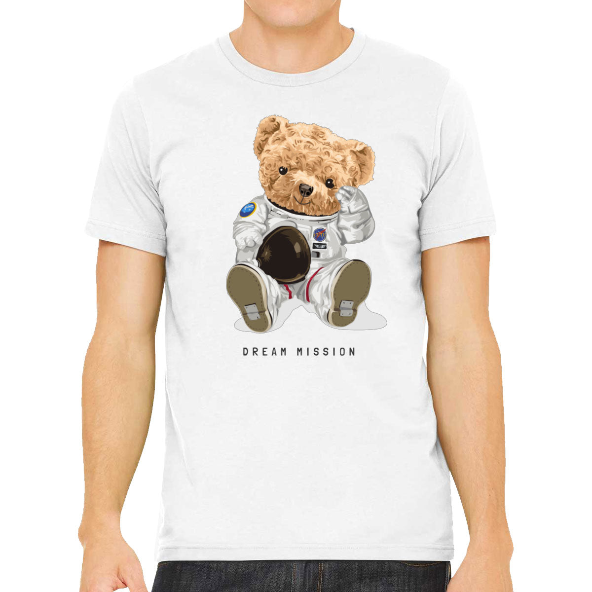 Teddy Bear Astronaut Dream Mission Men's T-shirt