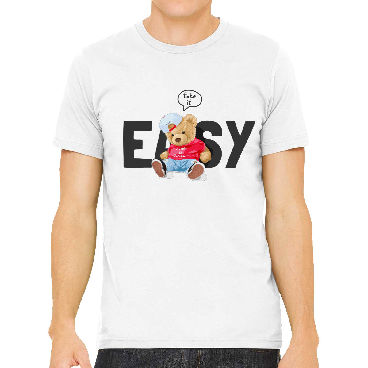 Teddy Bear Take It Easy Men's T-shirt