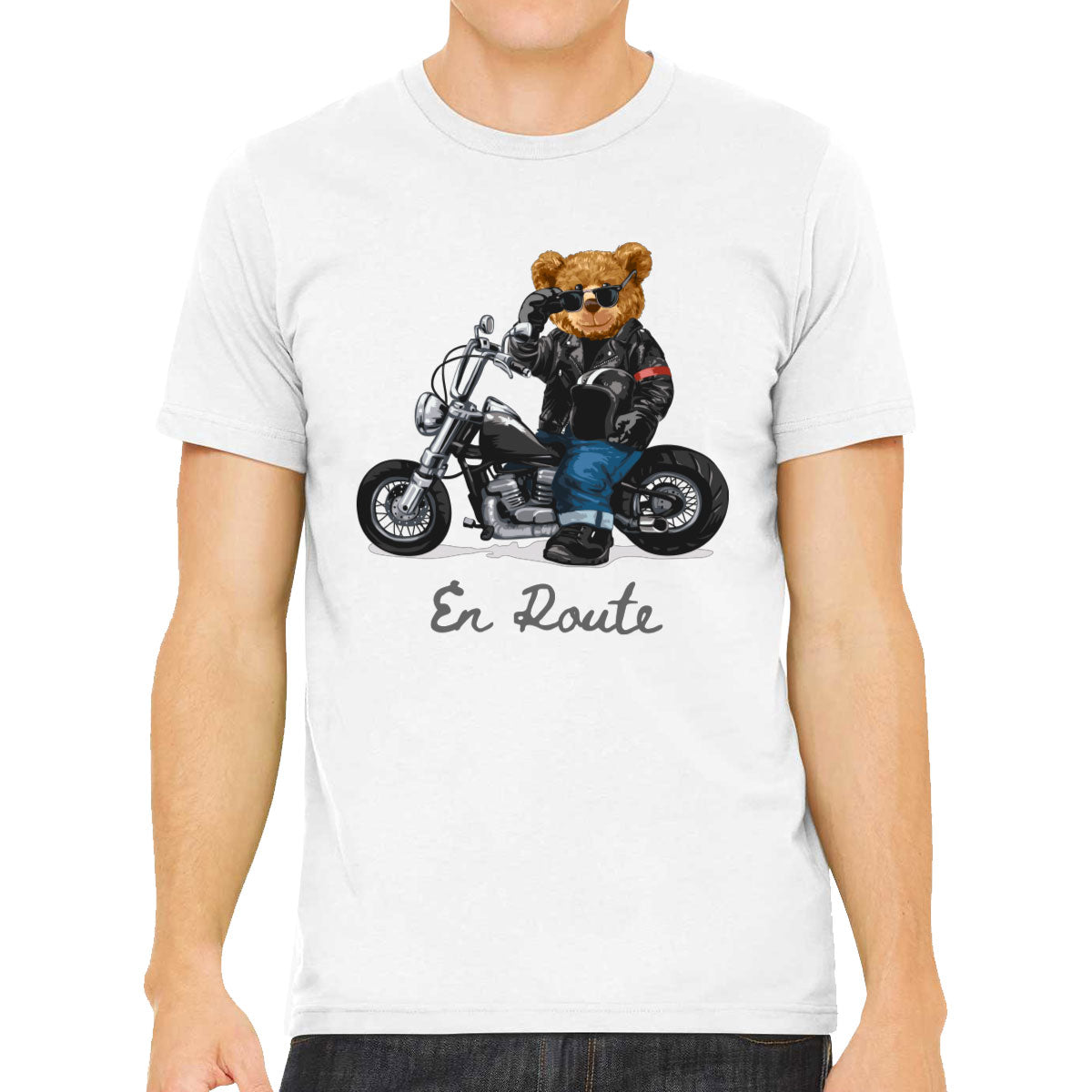 Teddy Bear Biker Men's T-shirt