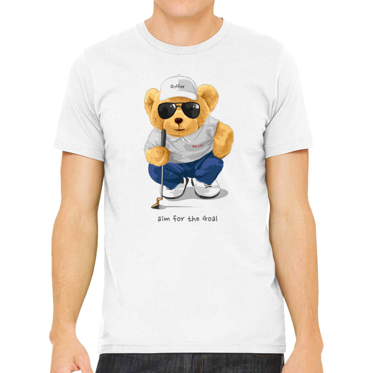 Teddy Bear Golfer Men's T-shirt