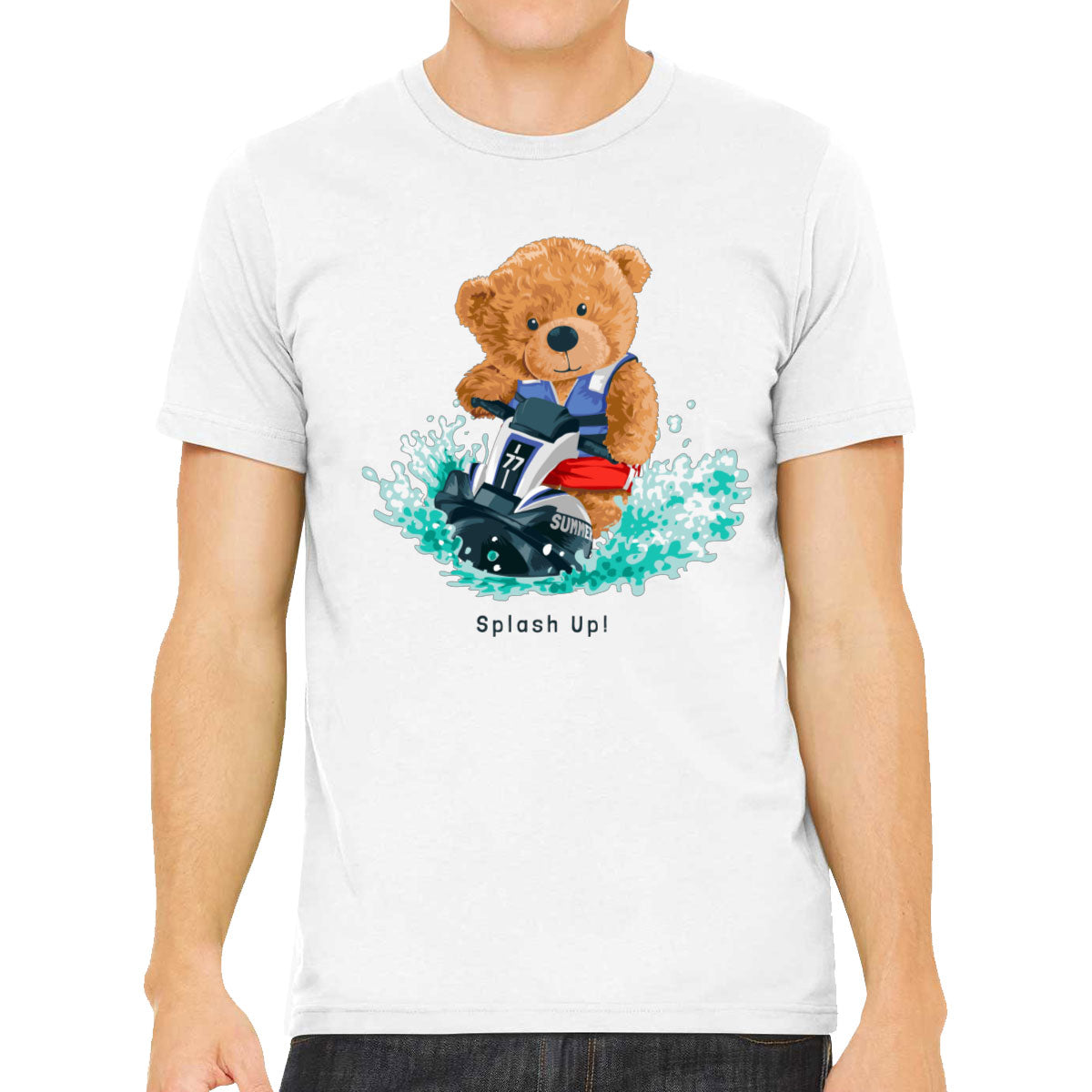 Teddy Bear Jet Ski Men's T-shirt