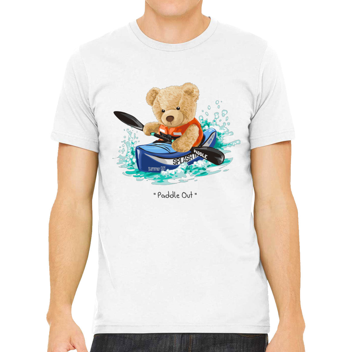 Teddy Bear Kayak Men's T-shirt