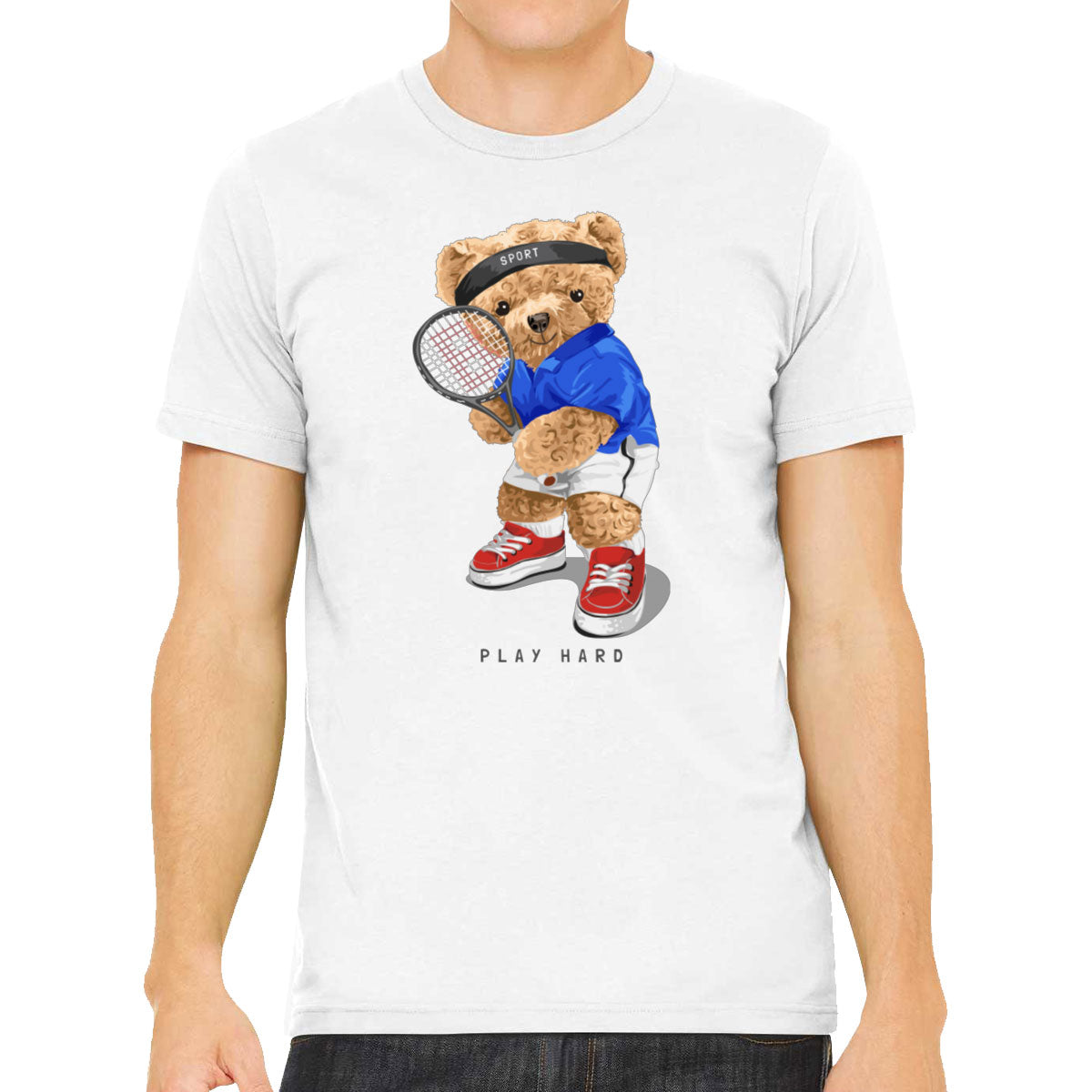 Teddy Bear Tennis Men's T-shirt