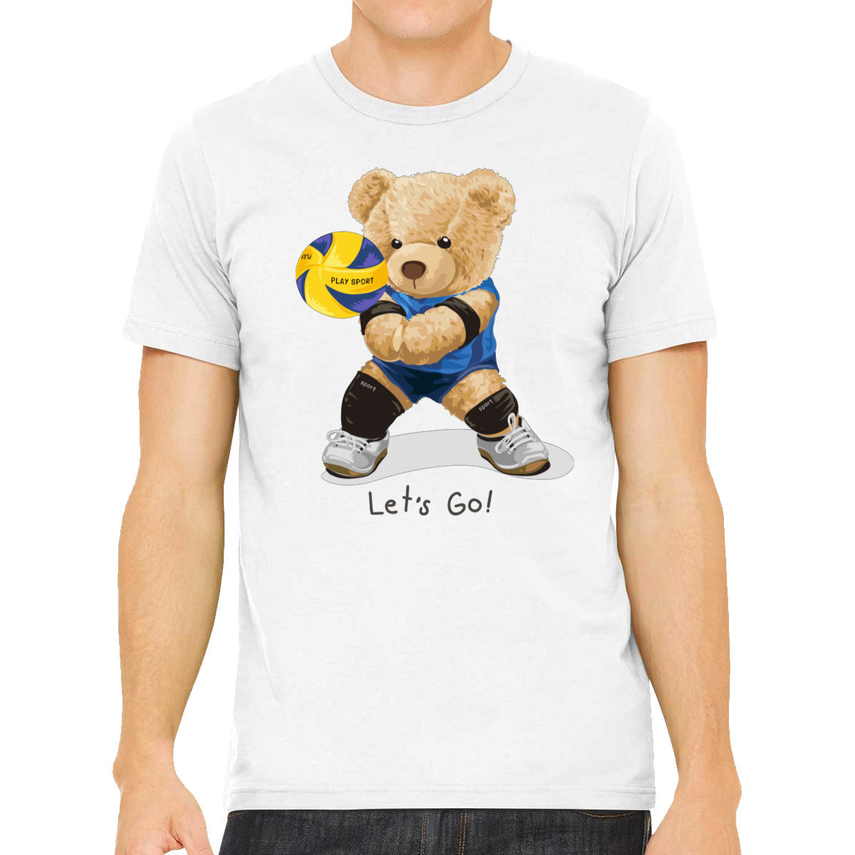 Teddy Bear Volleyball Men's T-shirt