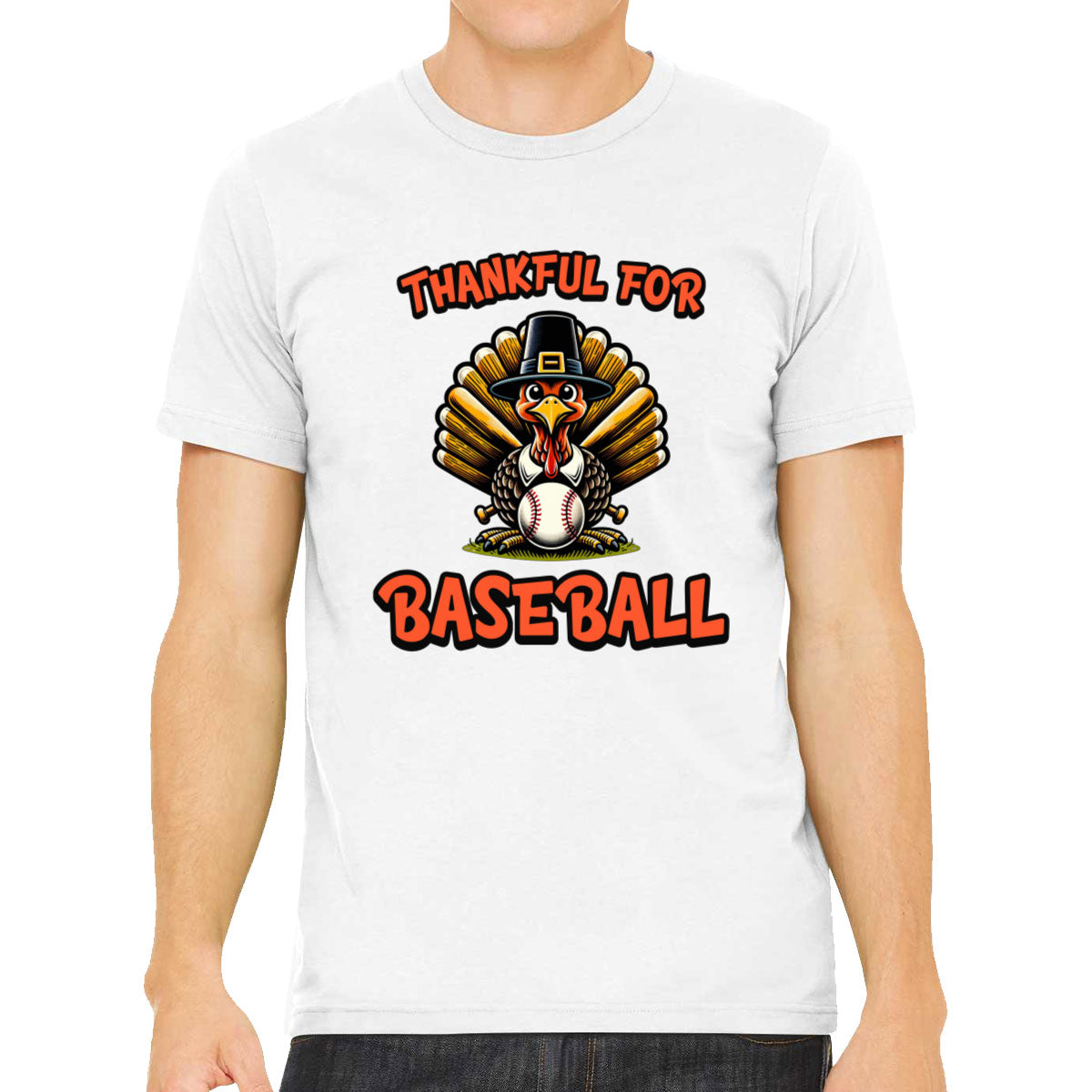 Thankful For Baseball Men's T-shirt