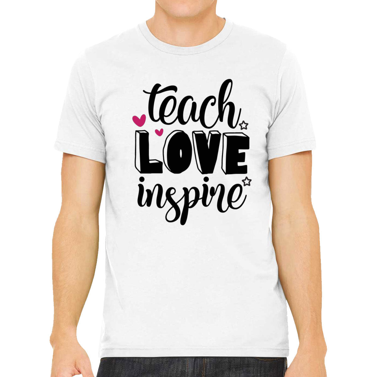 Teach Love Inspire Teacher Men's T-shirt