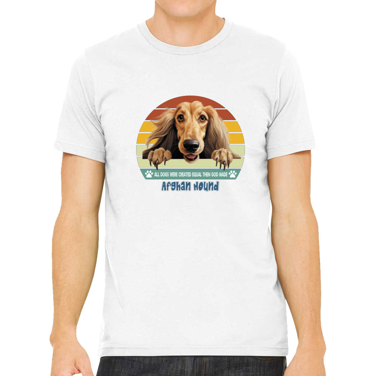 All Dogs Were Created Equal Afghan Hound Men's T-shirt