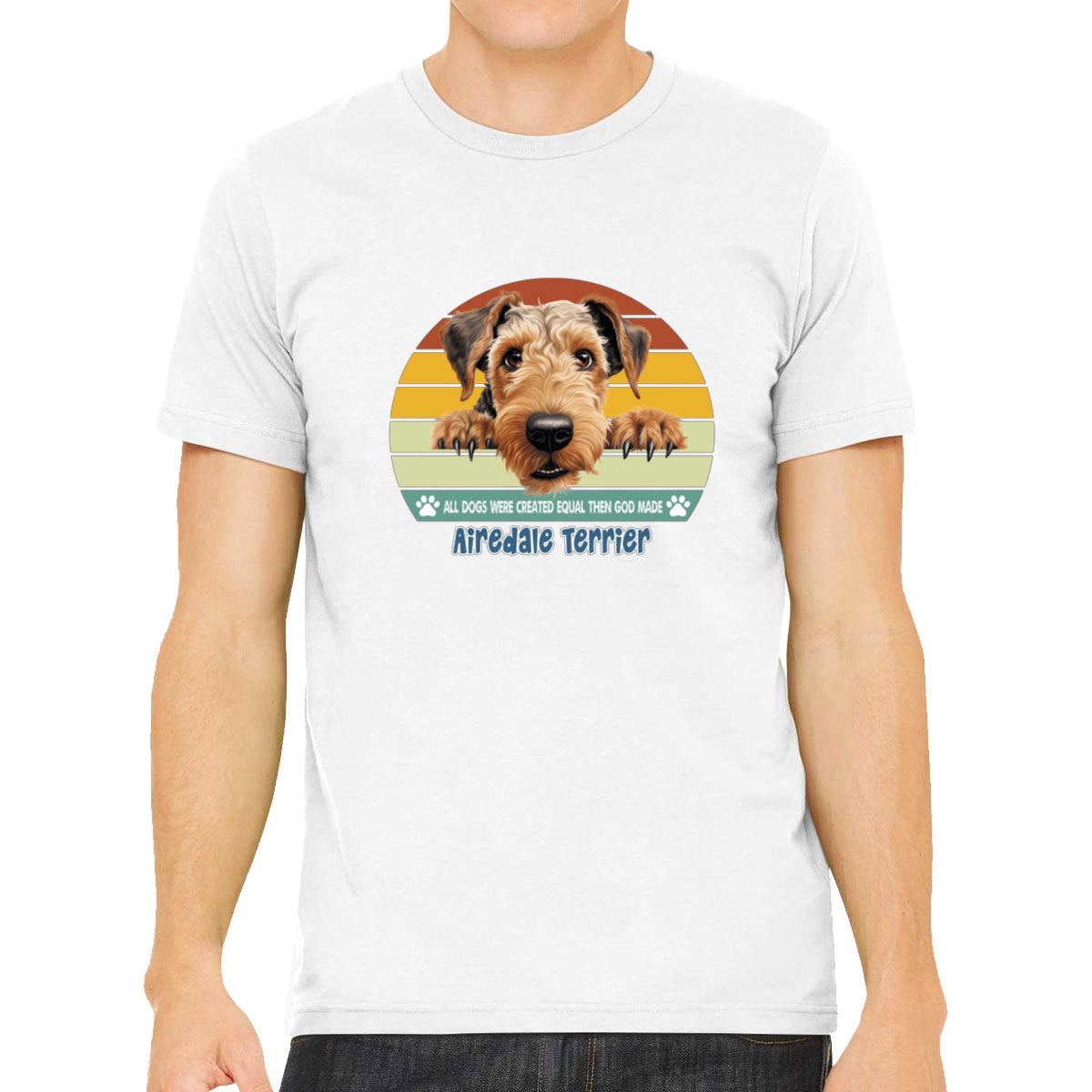 All Dogs Were Created Equal Airedale Terrier Men's T-shirt