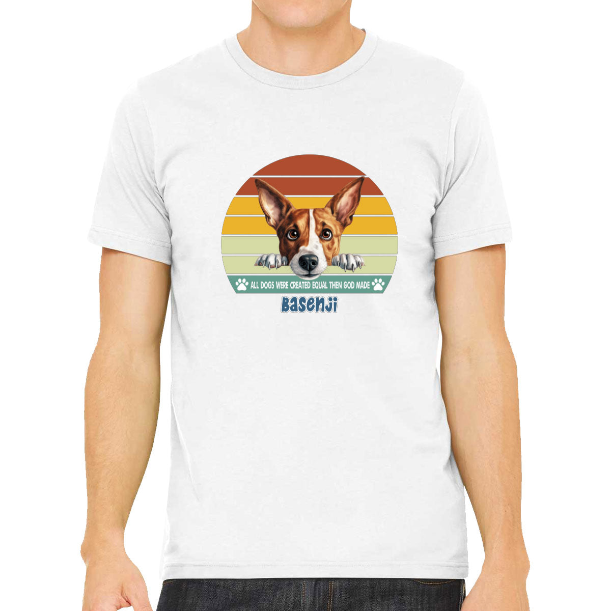 All Dogs Were Created Equal Basenji Men's T-shirt