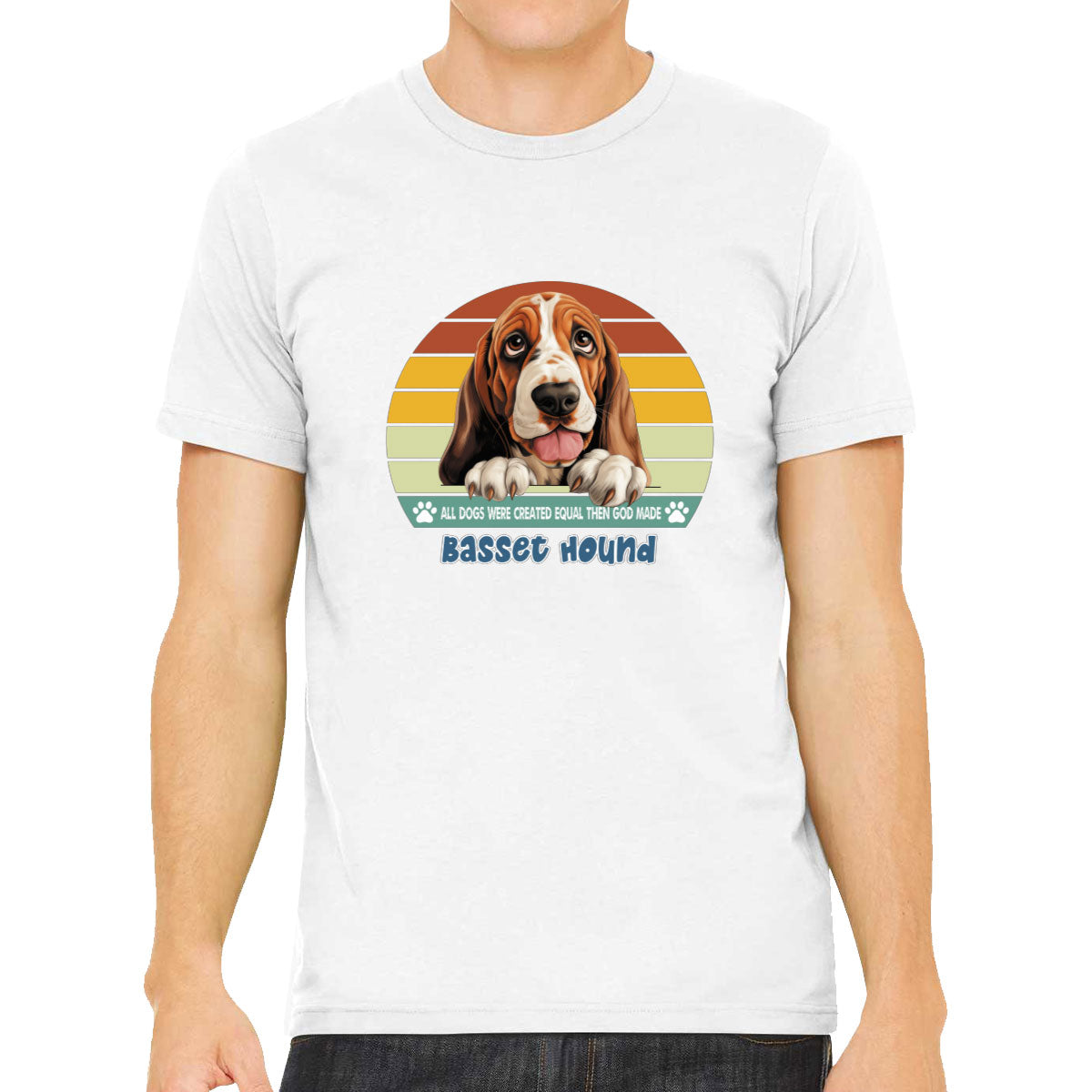 All Dogs Were Created Equal Basset Hound Men's T-shirt