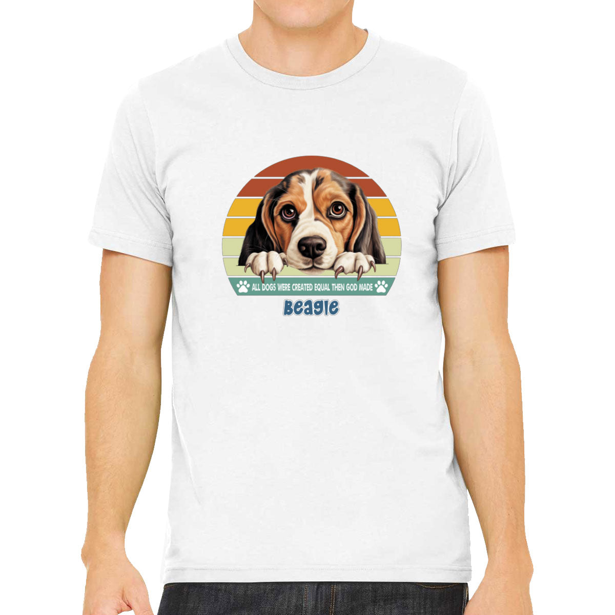 All Dogs Were Created Equal Beagle Men's T-shirt