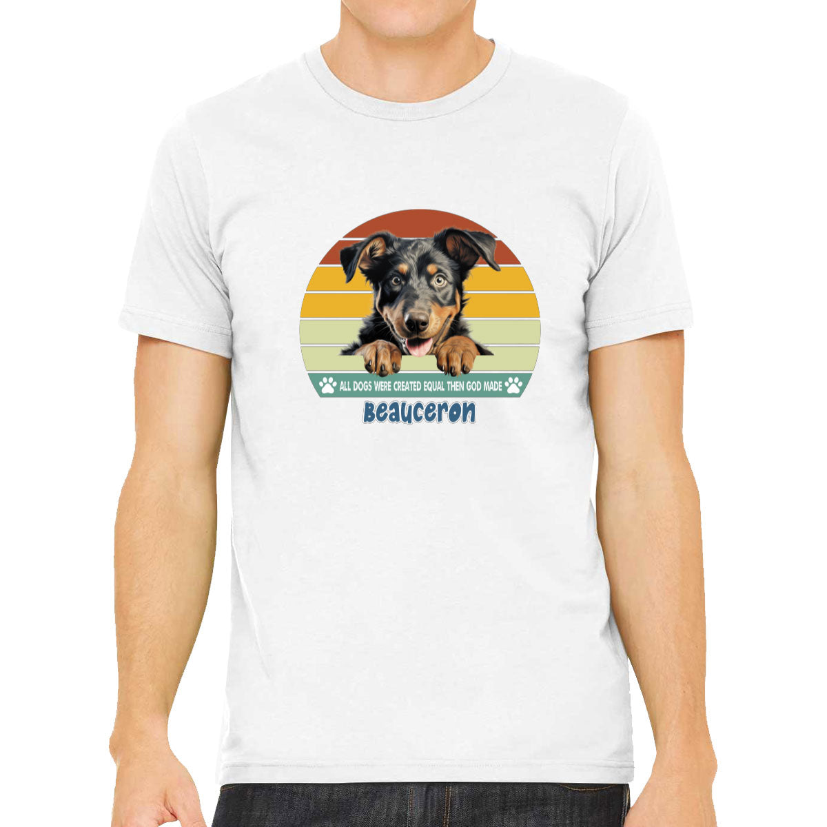 All Dogs Were Created Equal Beauceron Men's T-shirt