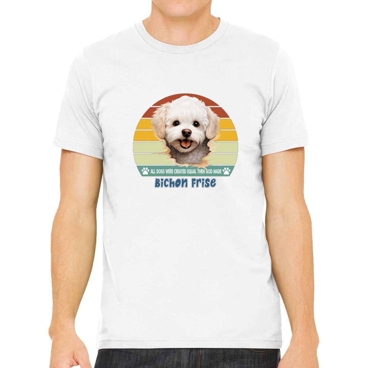 All Dogs Were Created Equal Bichon Frise Men's T-shirt