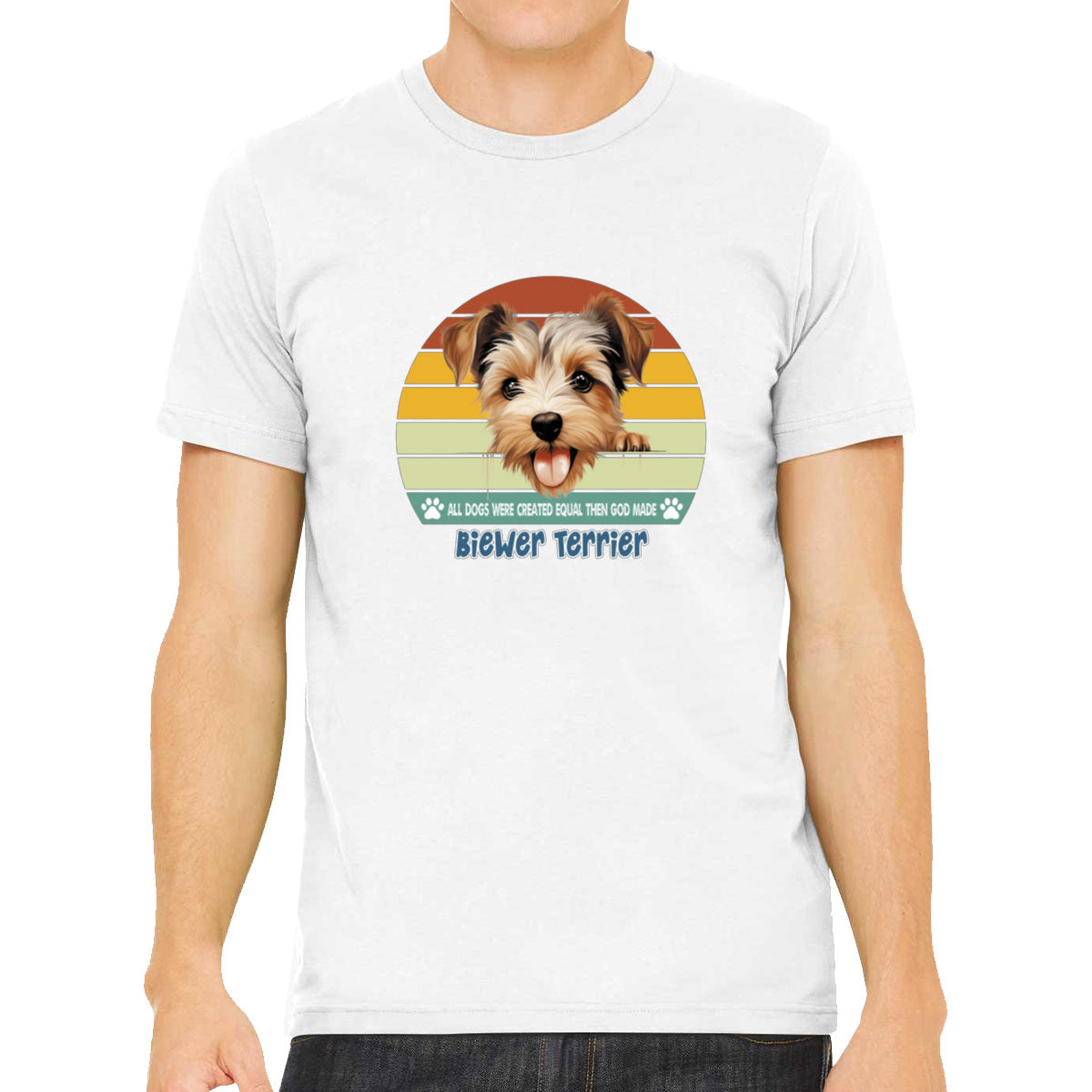 All Dogs Were Created Equal Biewer Terrier Men's T-shirt