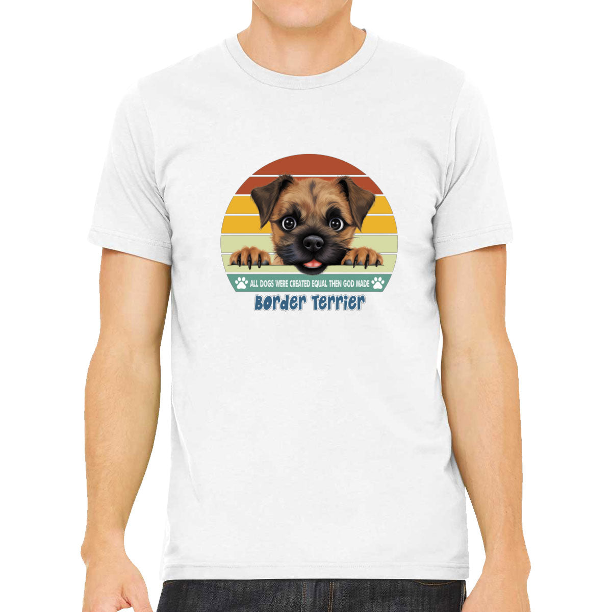 All Dogs Were Created Equal Border Terrier Men's T-shirt