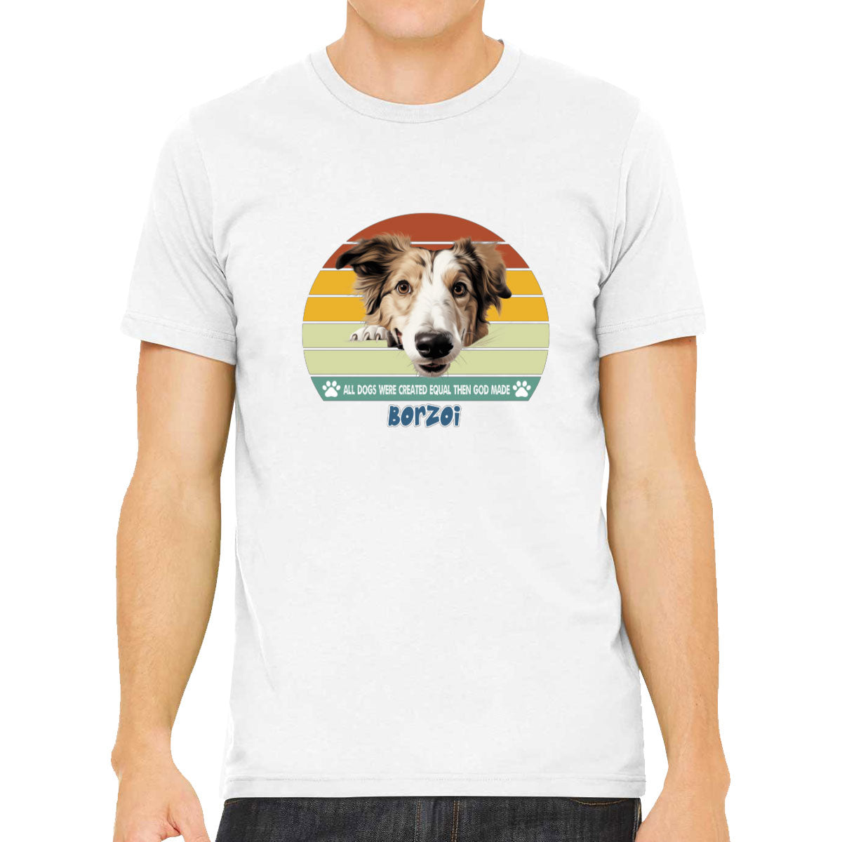 All Dogs Were Created Equal Borzoi Men's T-shirt