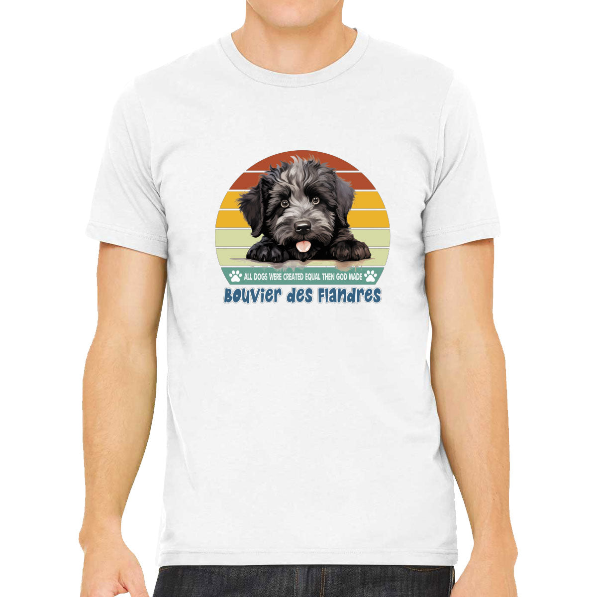 All Dogs Were Created Equal Bouvier Des Flandres Men's T-shirt