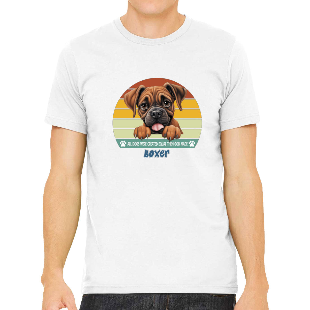 All Dogs Were Created Equal Boxer Men's T-shirt