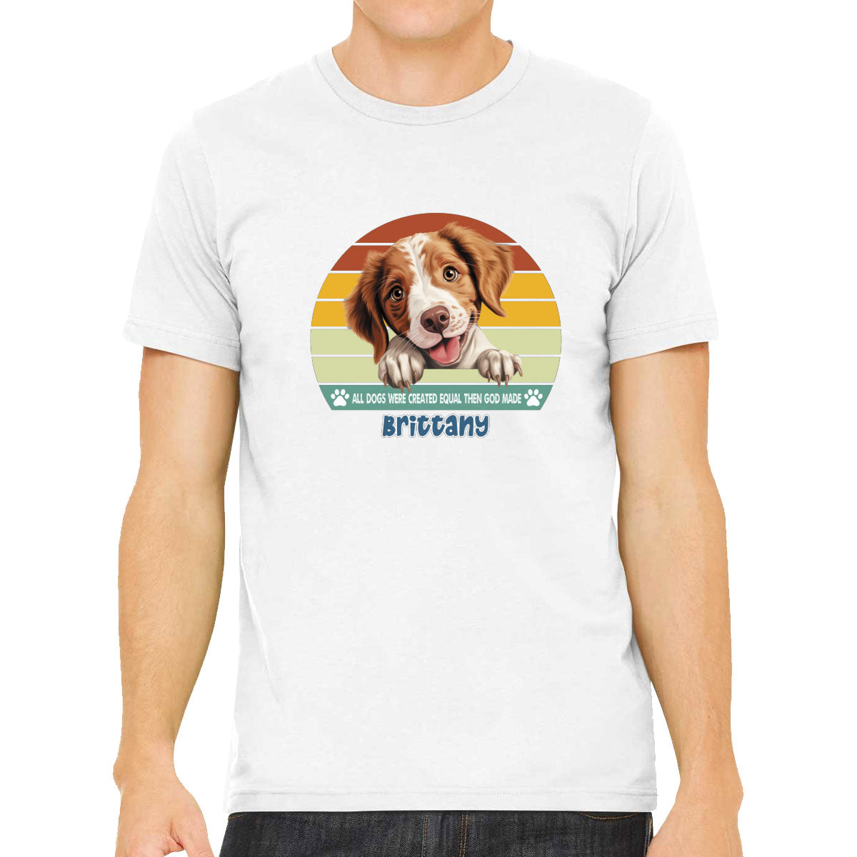 All Dogs Were Created Equal Brittany Men's T-shirt