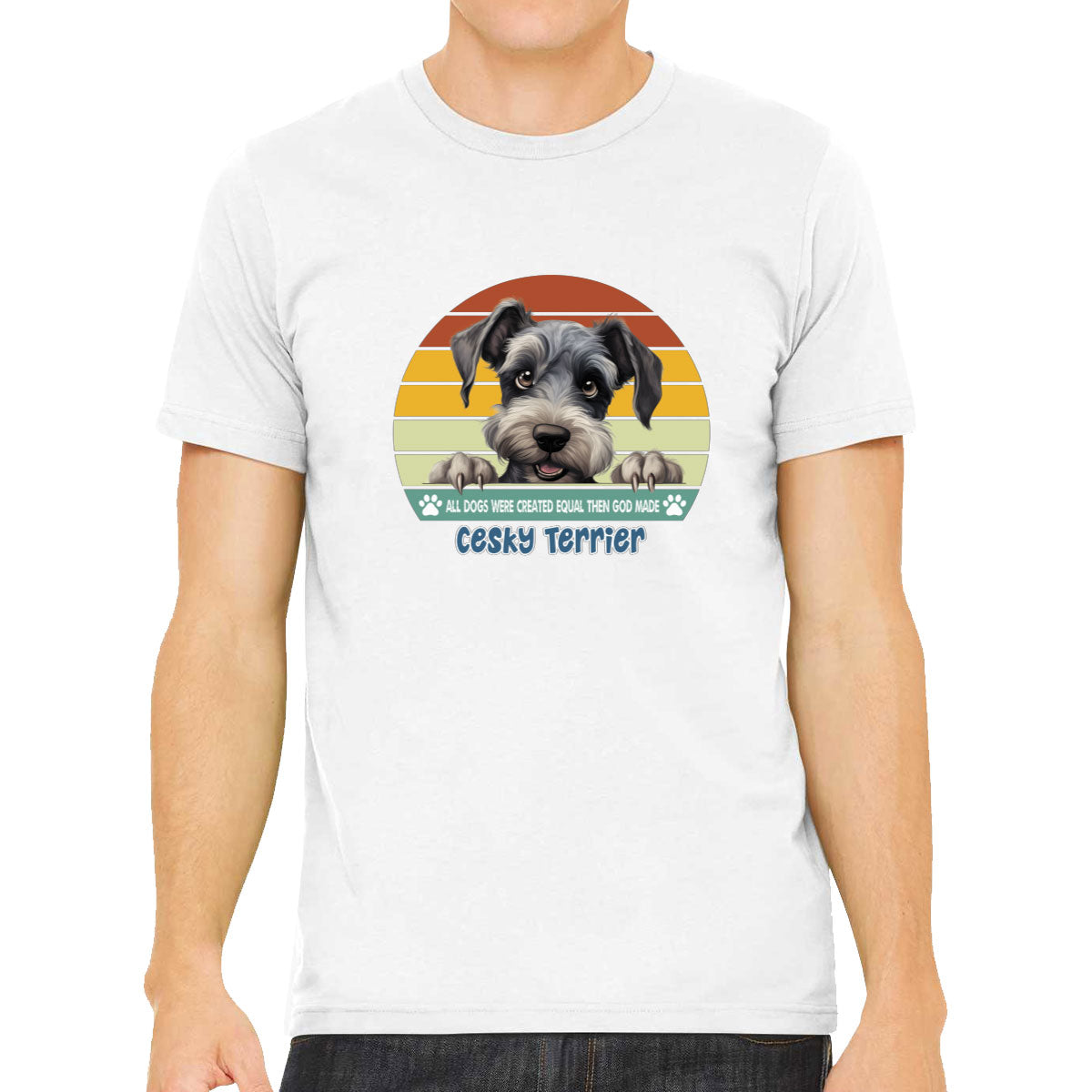 All Dogs Were Created Equal Cesky Terrier Men's T-shirt