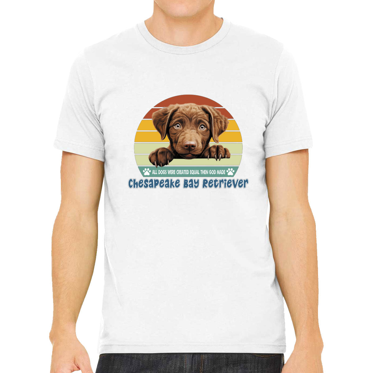 All Dogs Were Created Equal Chesapeake Bay Retriever Men's T-shirt