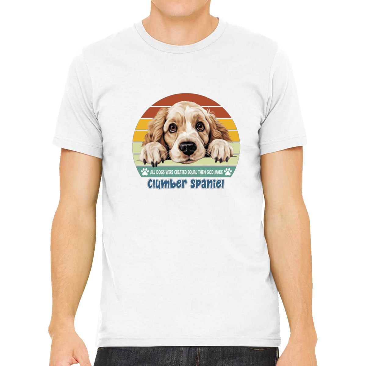 All Dogs Were Created Equal Clumber Spaniel Men's T-shirt