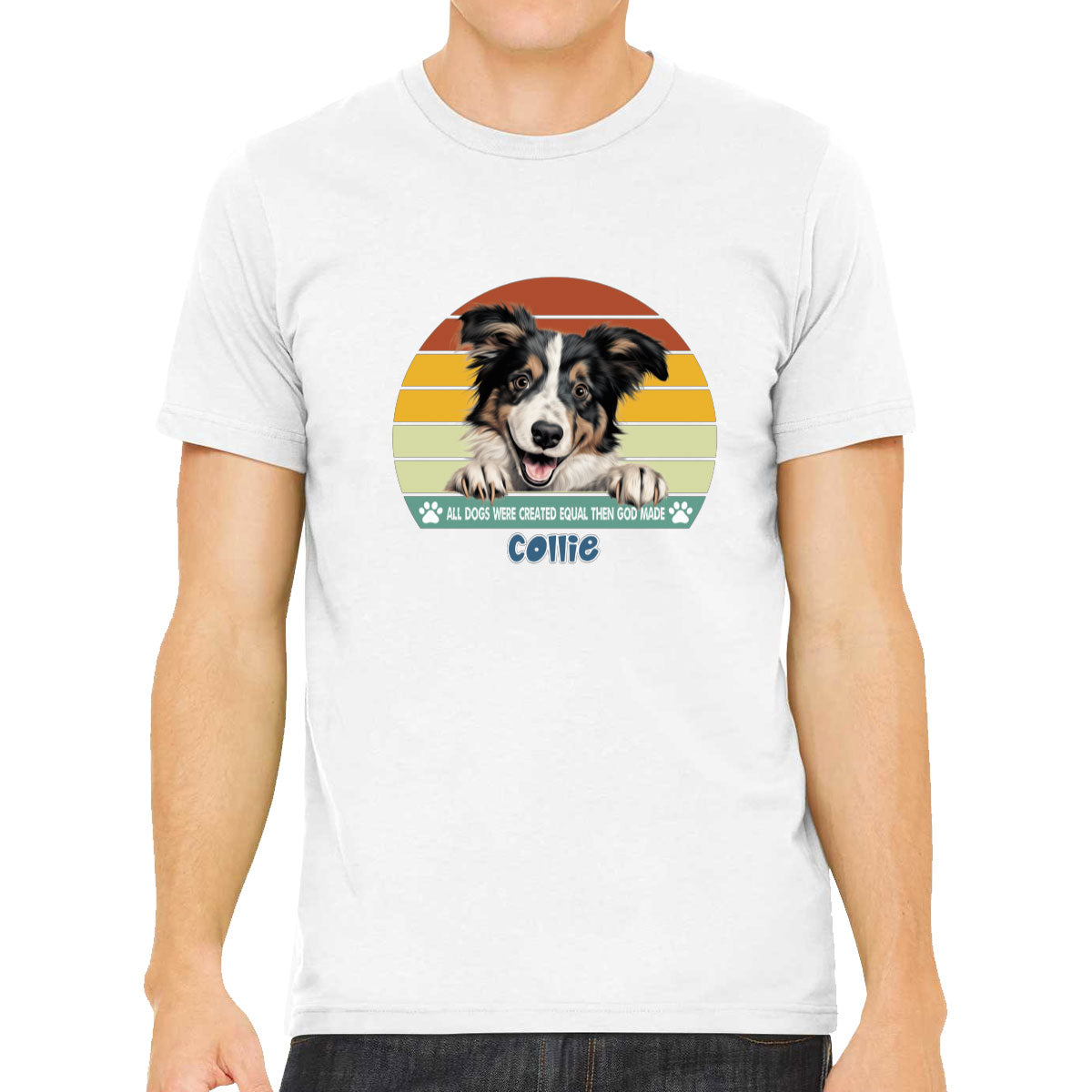 All Dogs Were Created Equal Collie Men's T-shirt