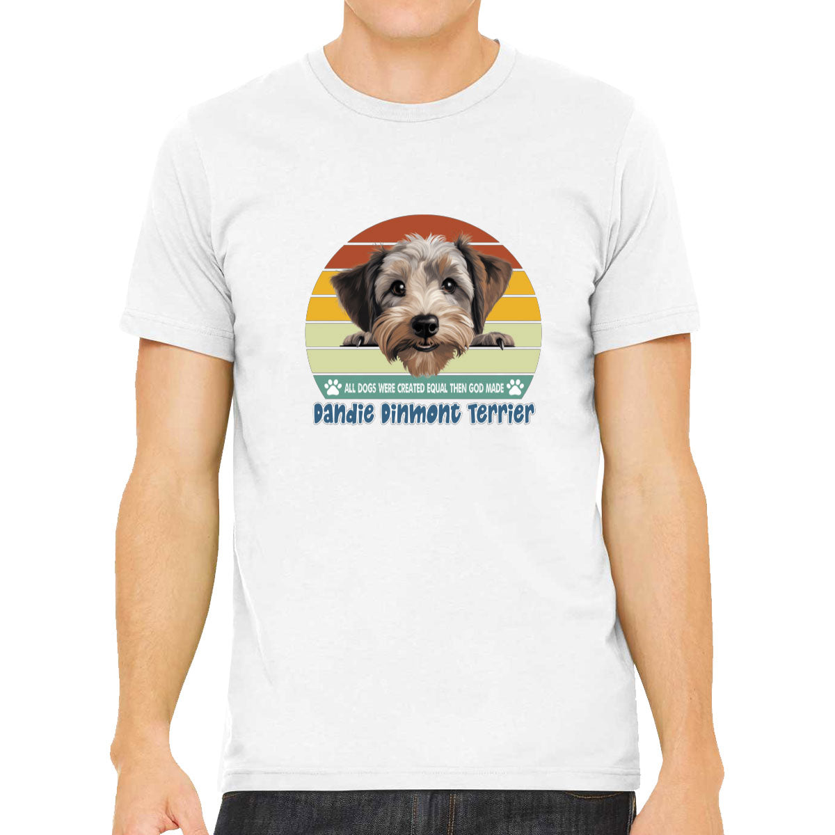 All Dogs Were Created Equal Dandie Dinmont Terrier Men's T-shirt