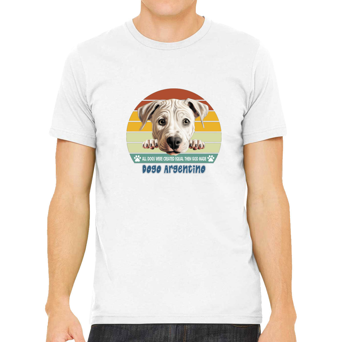 All Dogs Were Created Equal Dogo Argentino Men's T-shirt