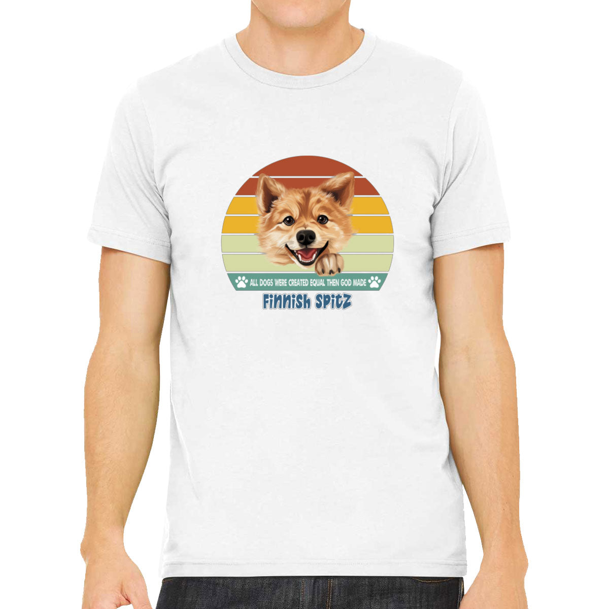 All Dogs Were Created Equal Finnish Spitz Men's T-shirt