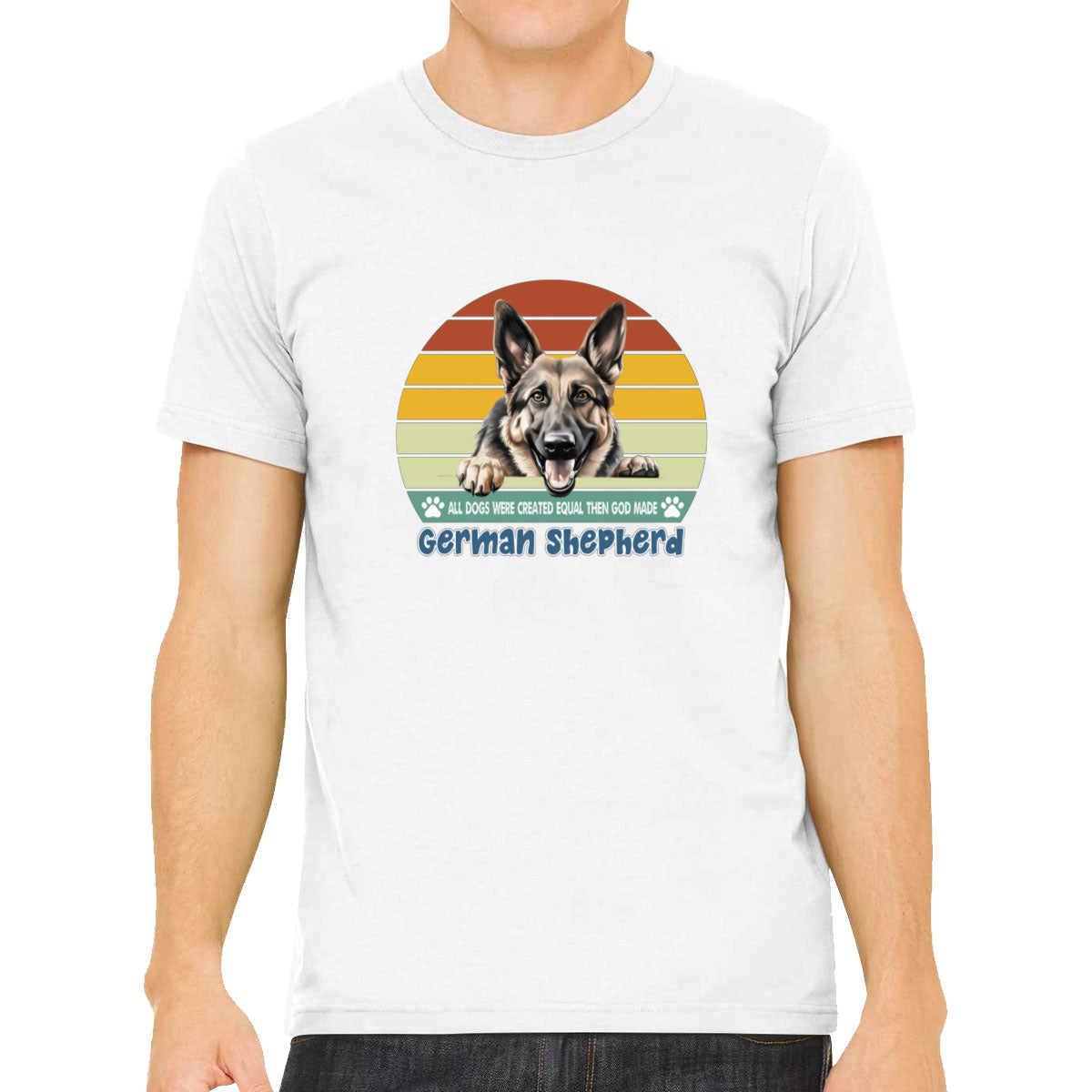 All Dogs Were Created Equal German Shepherd Men's T-shirt