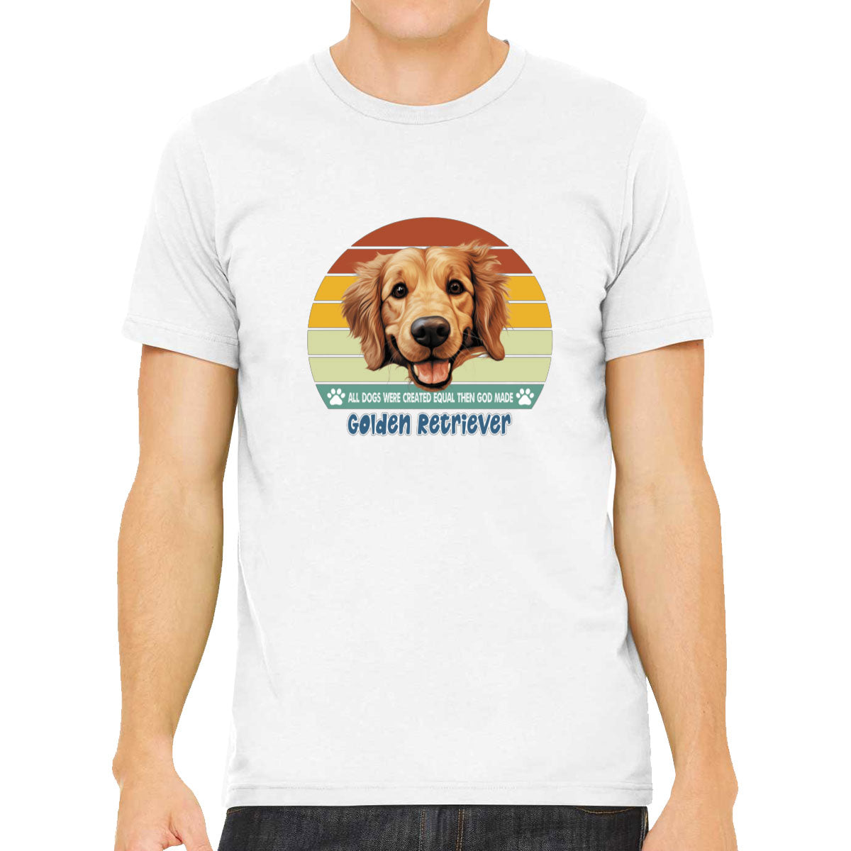 All Dogs Were Created Equal Golden Retriever Men's T-shirt