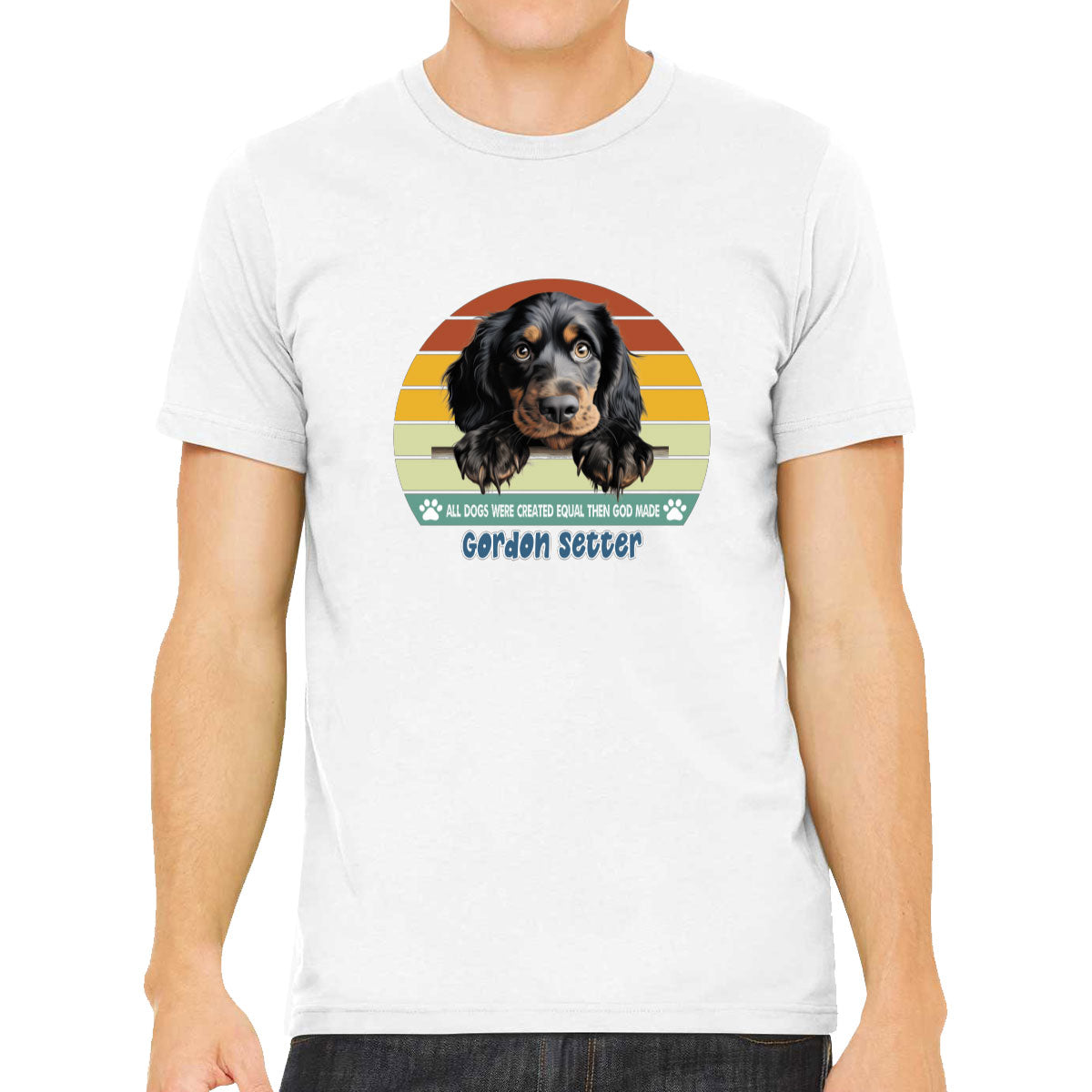 All Dogs Were Created Equal Gordon Setter Men's T-shirt