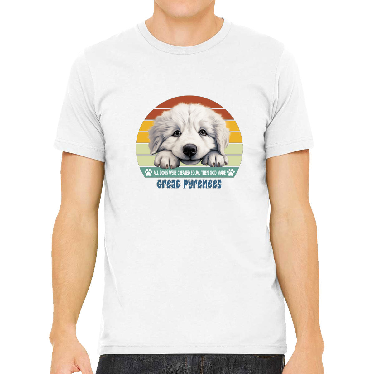 All Dogs Were Created Equal Great Pyrenees Men's T-shirt